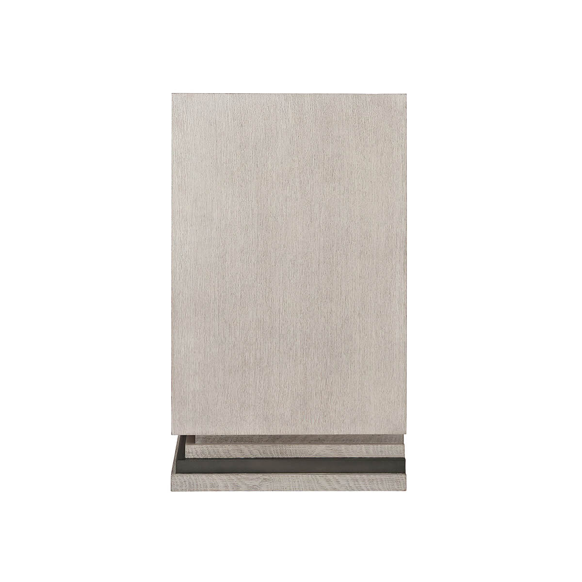 Modern chevron cabinet side profile view.