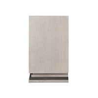 Modern chevron cabinet side profile view.