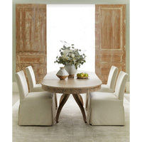 Modern Classical dining table in elegant dining room setup.