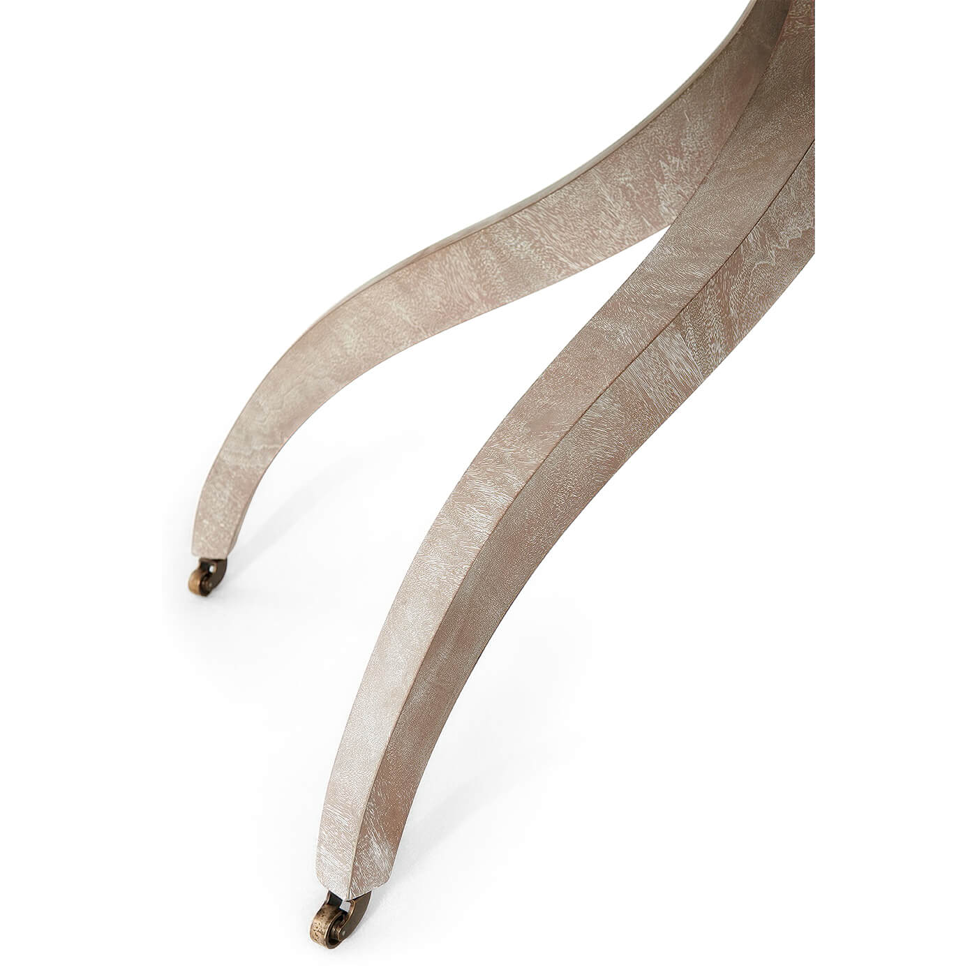 Close-up of Modern Classical dining table legs.