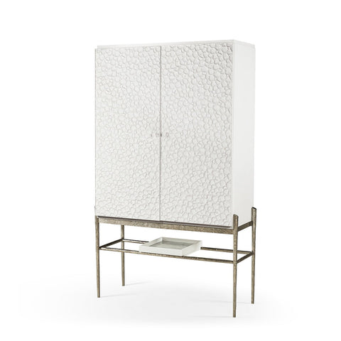 Modern Coastal Bar Cabinet
