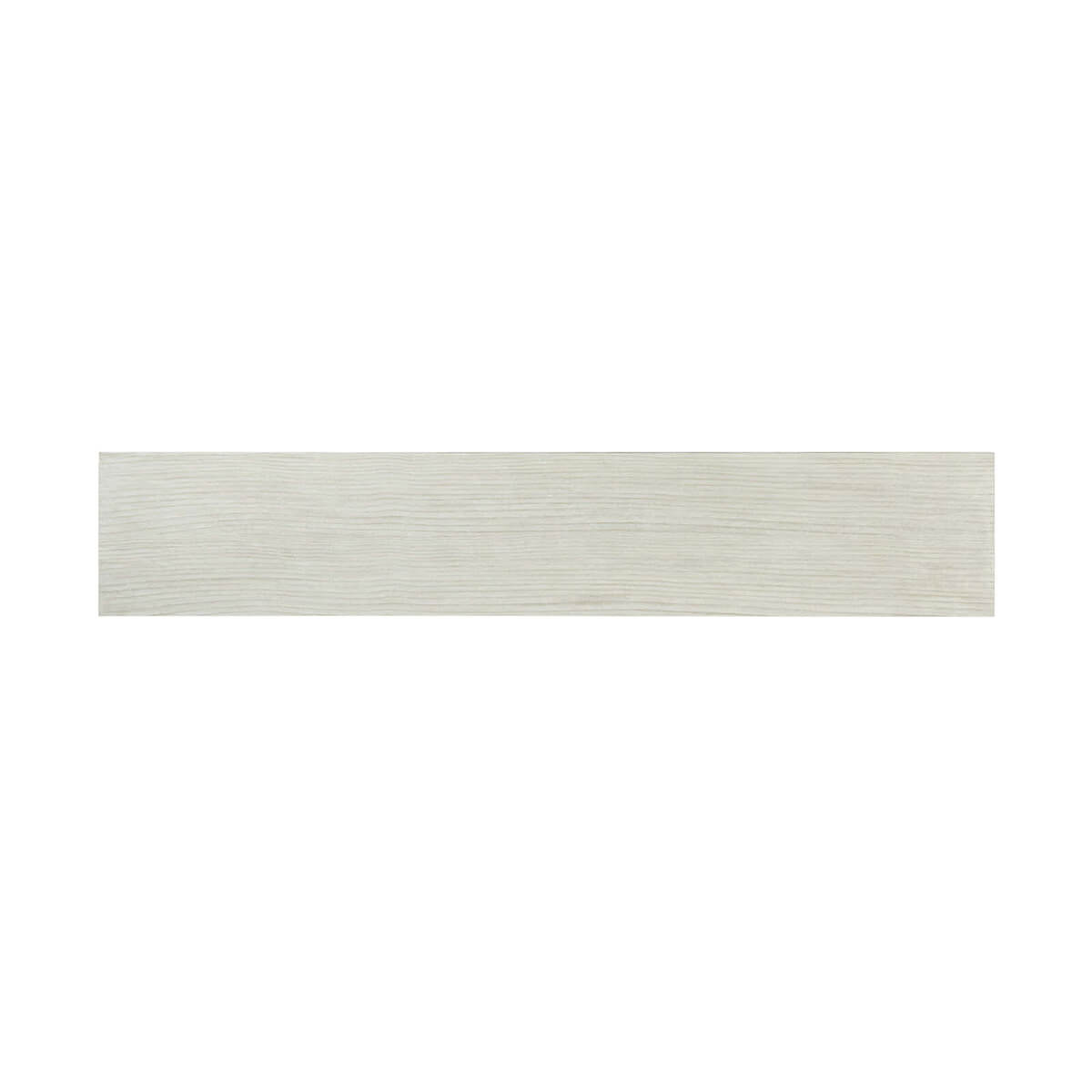 Top view of the modern coastal console table's surface.