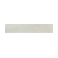 Top view of the modern coastal console table's surface.