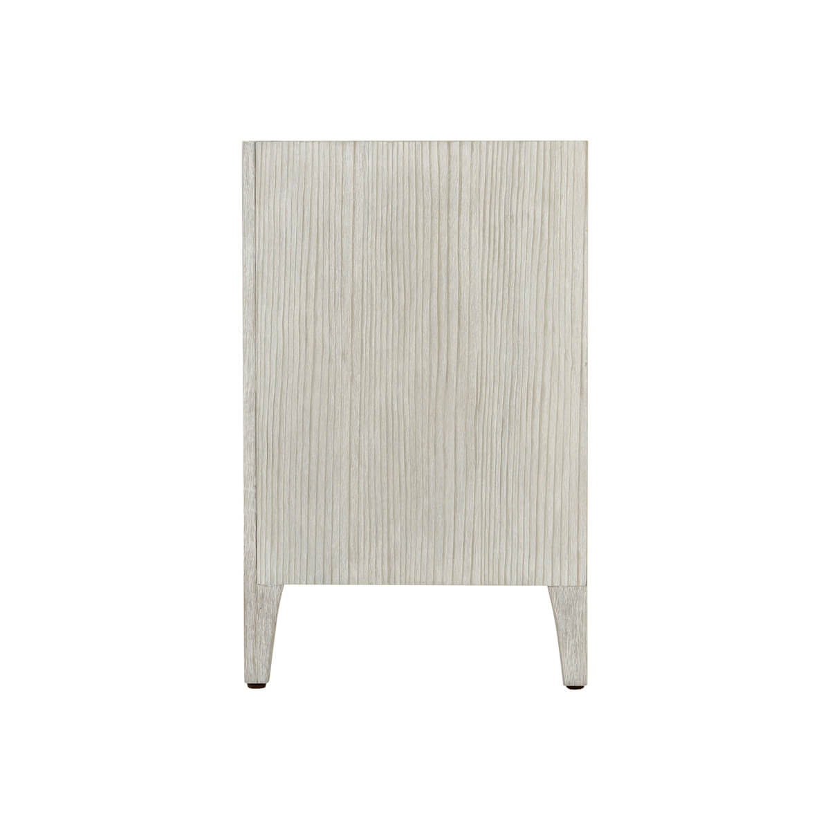 Modern coastal cabinet side view.