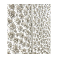 Detailed shot of sideboard's textured front panel.
