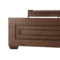 Modern Dark Oak King Size Bed - English Georgian America