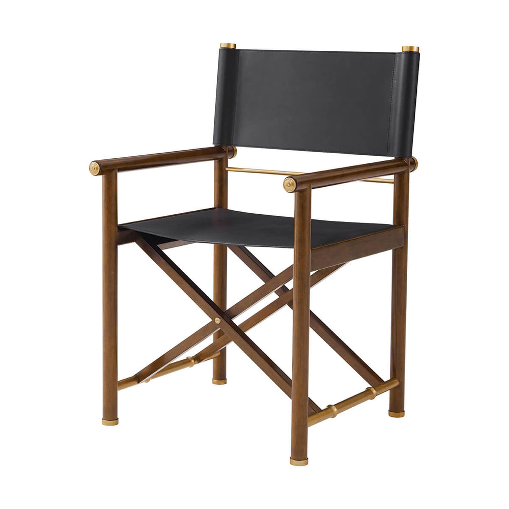 Front view of a modern director's desk chair