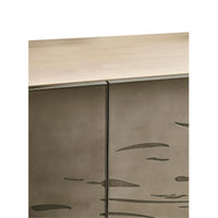 Top view showing modern cabinet's smooth surface