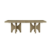 Light ash dining table front view.