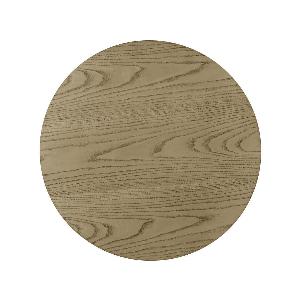 Top view of modern accent table with wood texture.