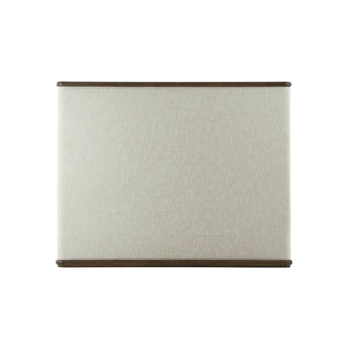 Top view of modern upholstered bed frame design.