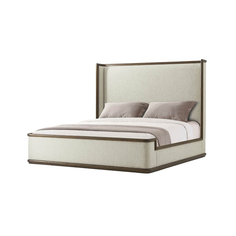 Modern Framed and Upholstered Bed