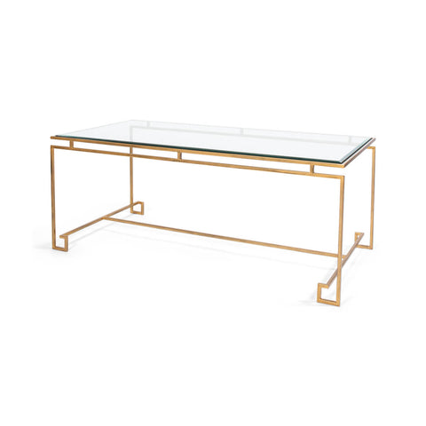 Modern Glass Top Cocktail Table