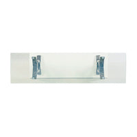 Top view of modern console table with unique design.