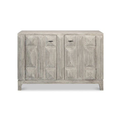 Modern Gray Geometric Sideboard