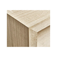 Close-up of Modern Koto Nightstand corner detailing.
