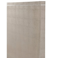 Close-up of headboard texture, beige modern leather bed.