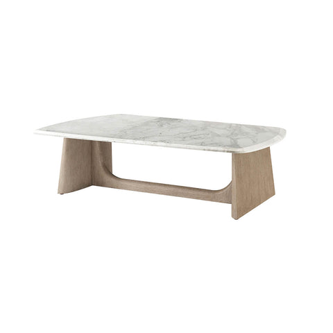 Modern Quartz Top Oak Coffee Table