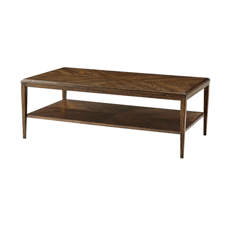 Modern Oak Coffee Table - Dark Finish
