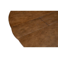 Close-up of table surface with wood grain detail.