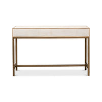 Console table back view, clean minimalist design.