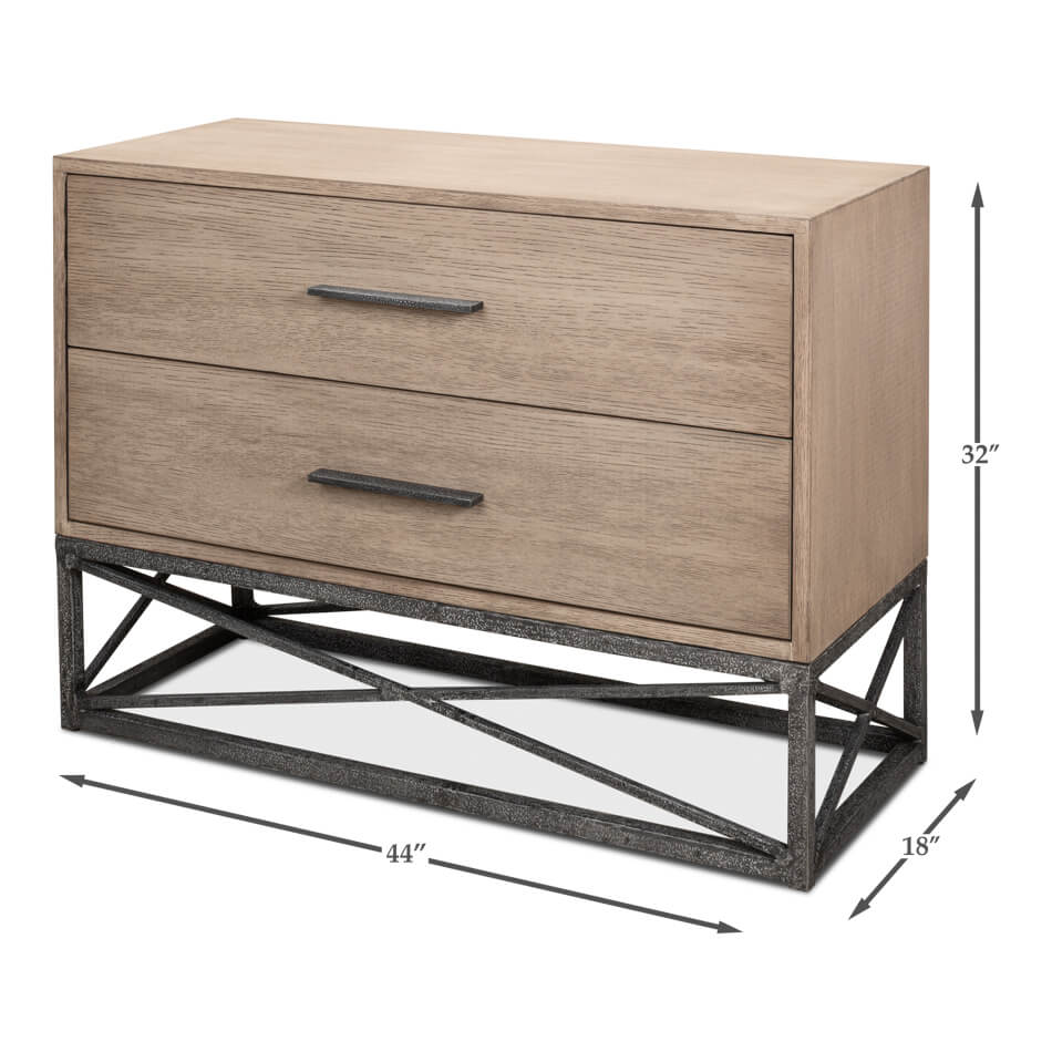 Modern chest dimensions displayed with illustration.