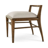 Modern Rustic Oak Dining Chair - Dark Oak - English Georgian America