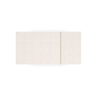Top view of modern Scandinavian coffee table