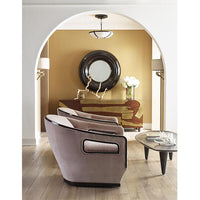 Moderne Lounge Chairs in stylish room, accent chairs arrangement.