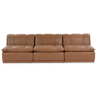 Modular Leather Sofa with Deep Seat, view 2