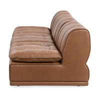 Modular Leather Sofa with Deep Seat, view 3