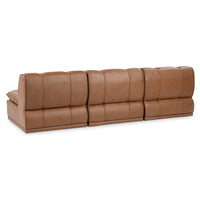 Modular Leather Sofa with Deep Seat, view 4