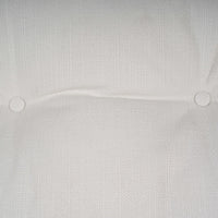 Close-up of rattan chair seat cushion texture.