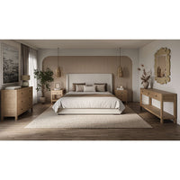 Natural Rattan Chest of Drawers - English Georgian America
