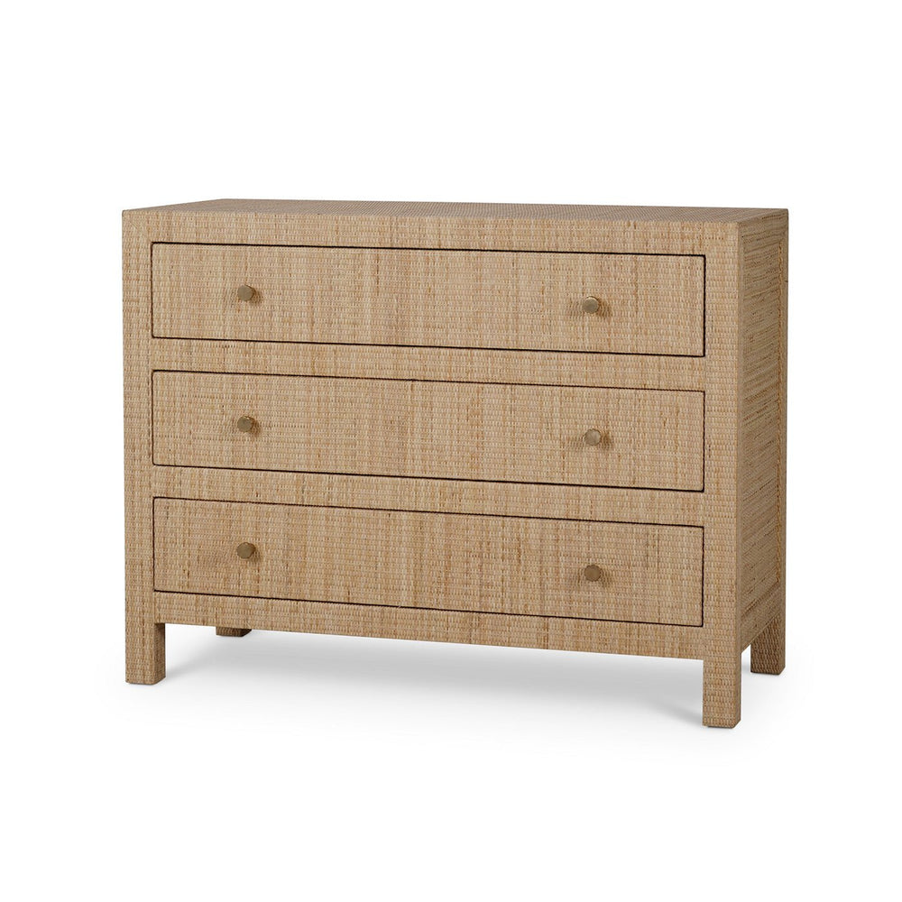 Natural Rattan Chest of Drawers - English Georgian America