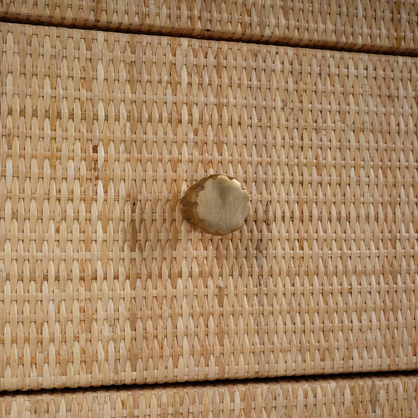 Natural Rattan Chest of Drawers - English Georgian America