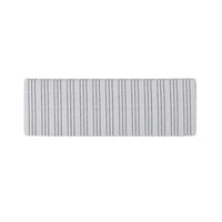 Top view of striped bench cushion