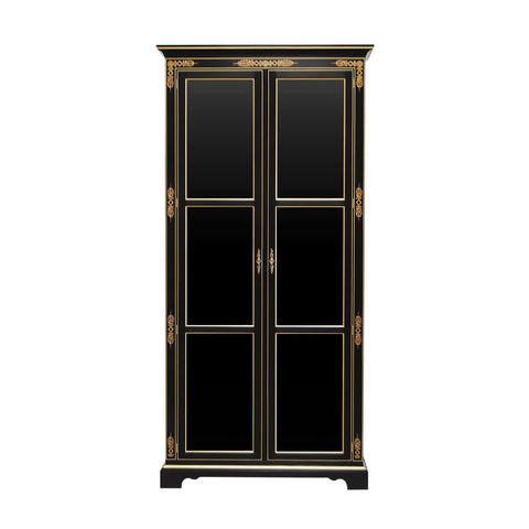 Neo Classic Curio Cabinet - Black