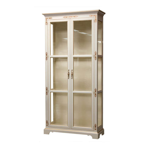 Neo Classic Curio Cabinet - White