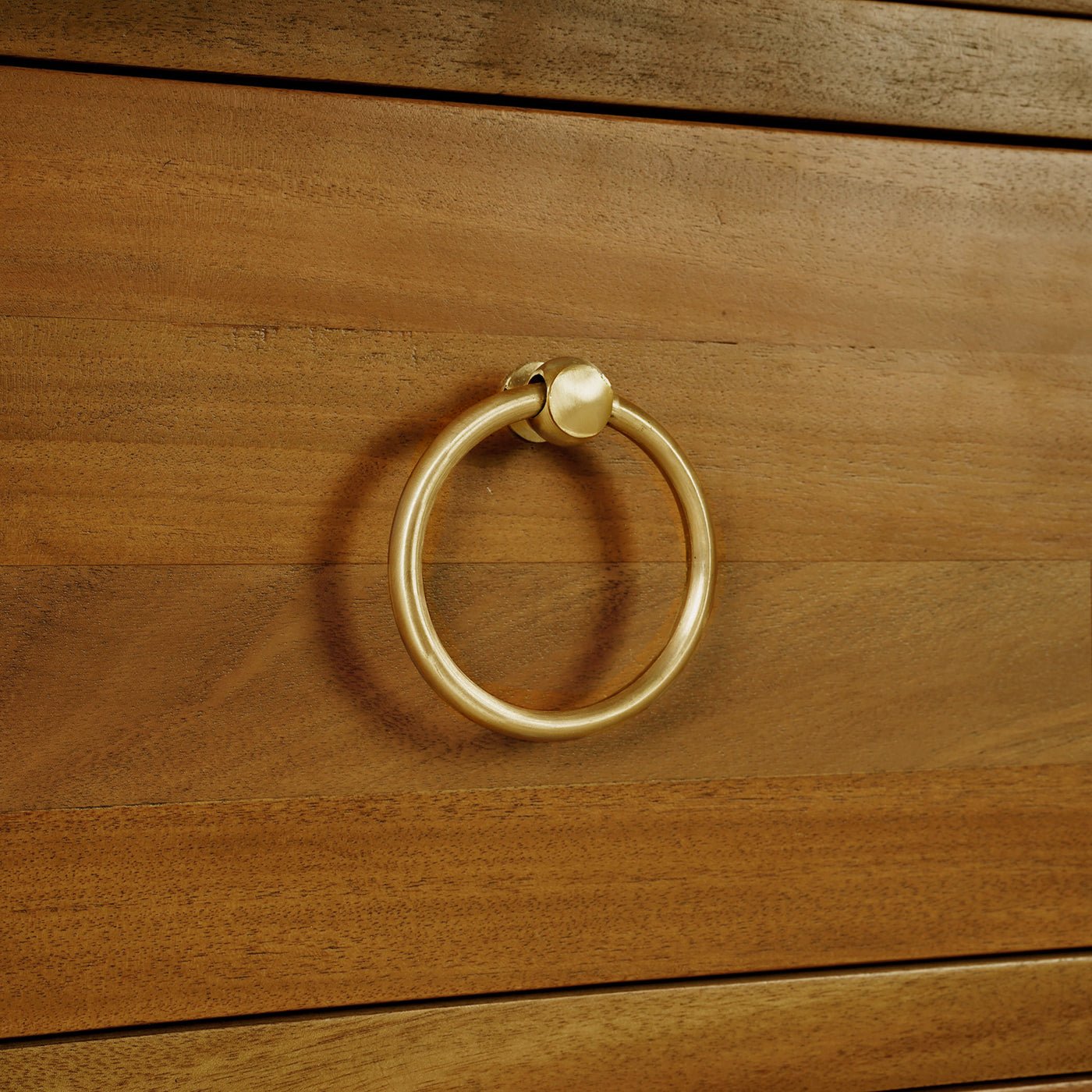 Neo Classic Incurved Commode chest, close-up of handle.