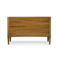 Neo Classic Incurved Commode chest, front view.