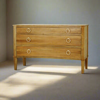 Neo Classic Incurved Commode chest, artistic lighting.