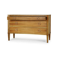 Neo Classic Incurved Commode chest, open top drawer.