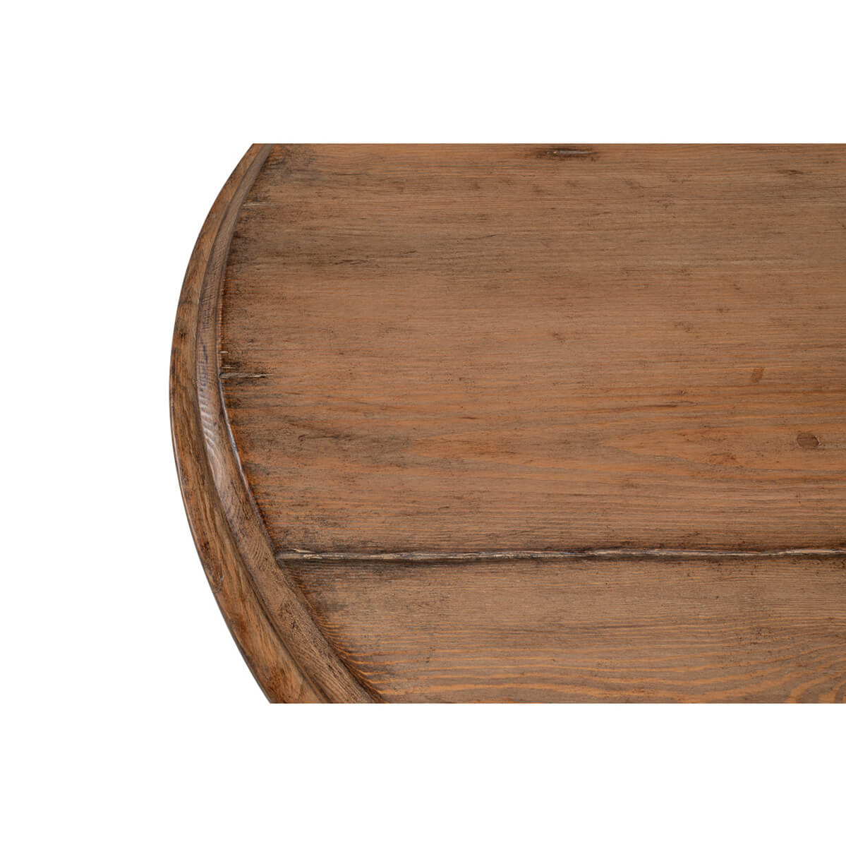 Detailed view of tabletop surface texture and finish.
