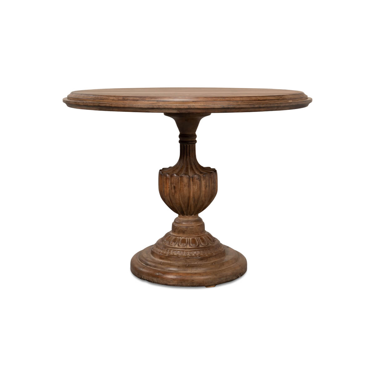 Front view of pedestal base design, neoclassical style.