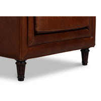 Newark Brown Leather Lounge Chair, 41 Inches Wide - additional view