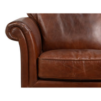 Newark Brown Leather Lounge Chair, 41 Inches Wide - additional view