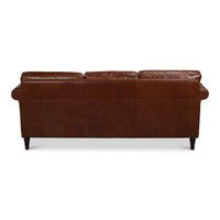 Newark Brown Leather Sofa, 82 Inches Wide - additional view