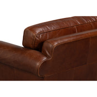 Newark Brown Leather Sofa, 82 Inches Wide - additional view