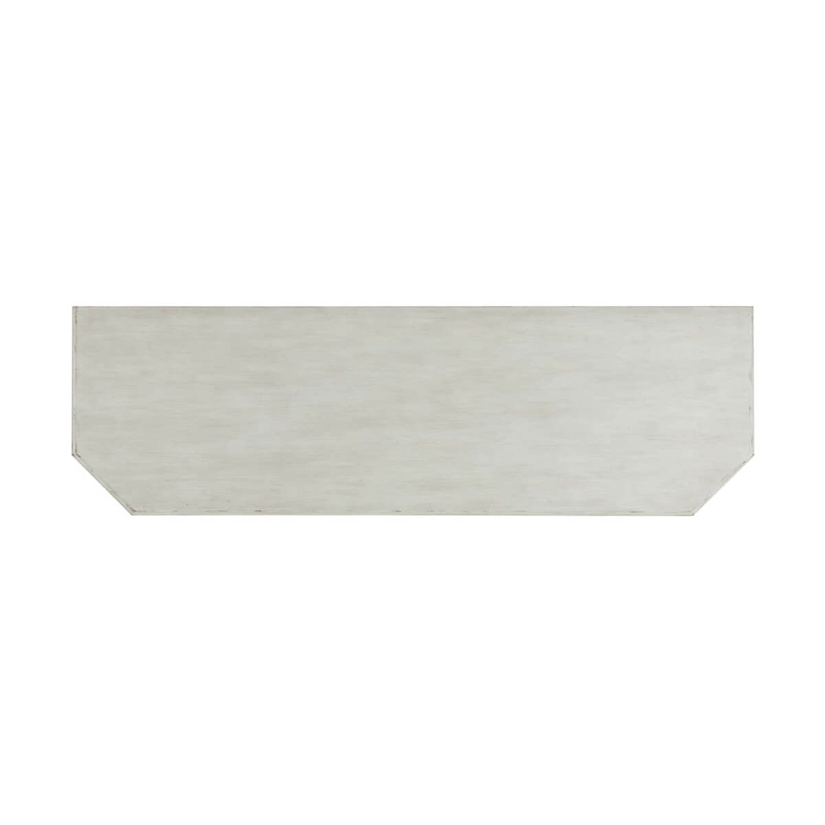 Top view of Northern European painted buffet, subtle texture.
